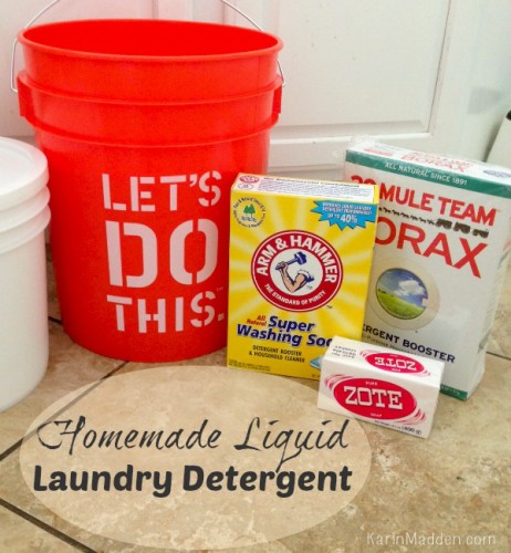 DIY laundry detergent
